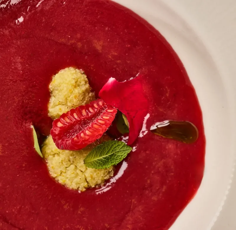 RASPBERRY CREAM SOUP